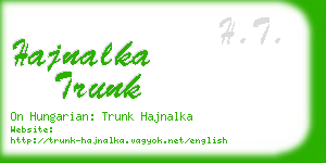 hajnalka trunk business card